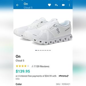 Worn 1x On Cloud 5 sneakers